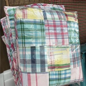 Ralph Lauren Carly Plaid Patchwork Shams